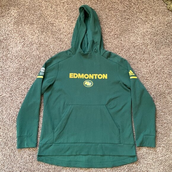 Edmonton Eskimos Lot Adult  XL Hoodie, Youth Large T-Shirt & 34.5 x 58.5 Banner - Picture 2 of 16